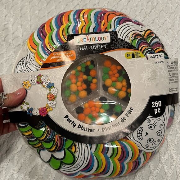 Craft Supplies Party Platter Michaels Day of the Dead Wreath Kit Halloween - Picture 2 of 10
